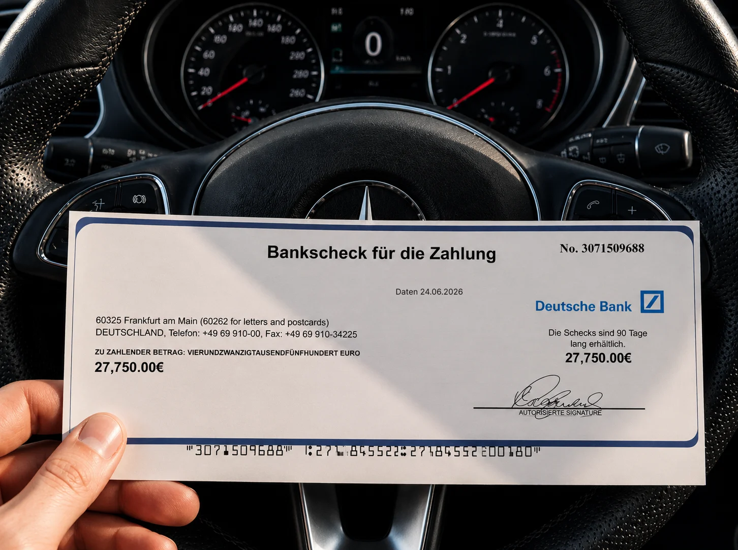 Bank check